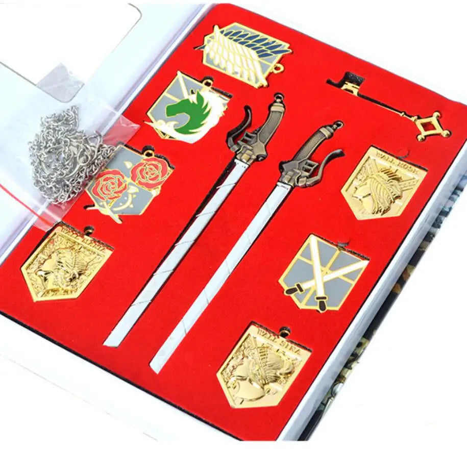 Attack on Titan: Set Pins y Espada para regalo