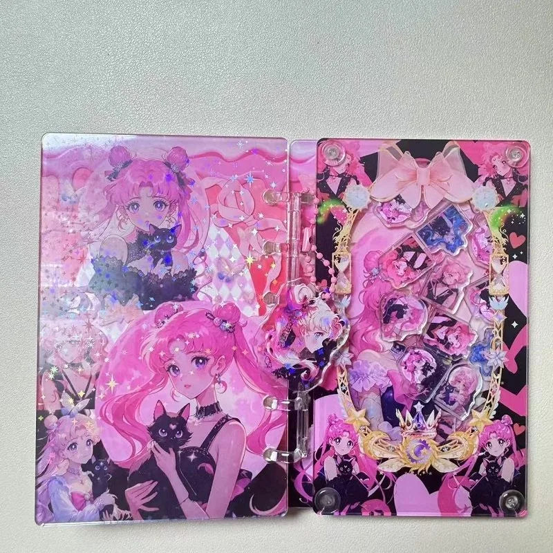 Sailor Moon: Mini Libreta Shaker Dark Sailor Moon Negra-Rosa