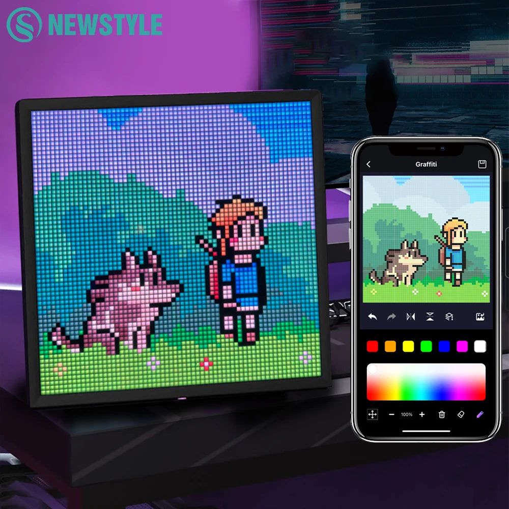 Pantalla Pixel: 64x64/ 32x32 RGB LED Panel Programable Pixel Art