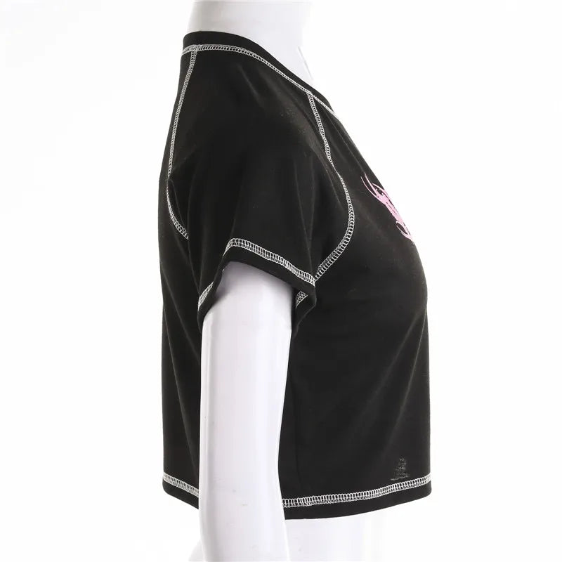 Crop Top: Kuromi Death Metal