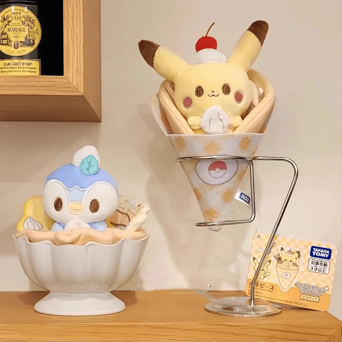 Pokémon: Pikachu y Piplup peluche kawaii