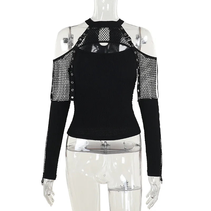 Top Goth: Off shoulder