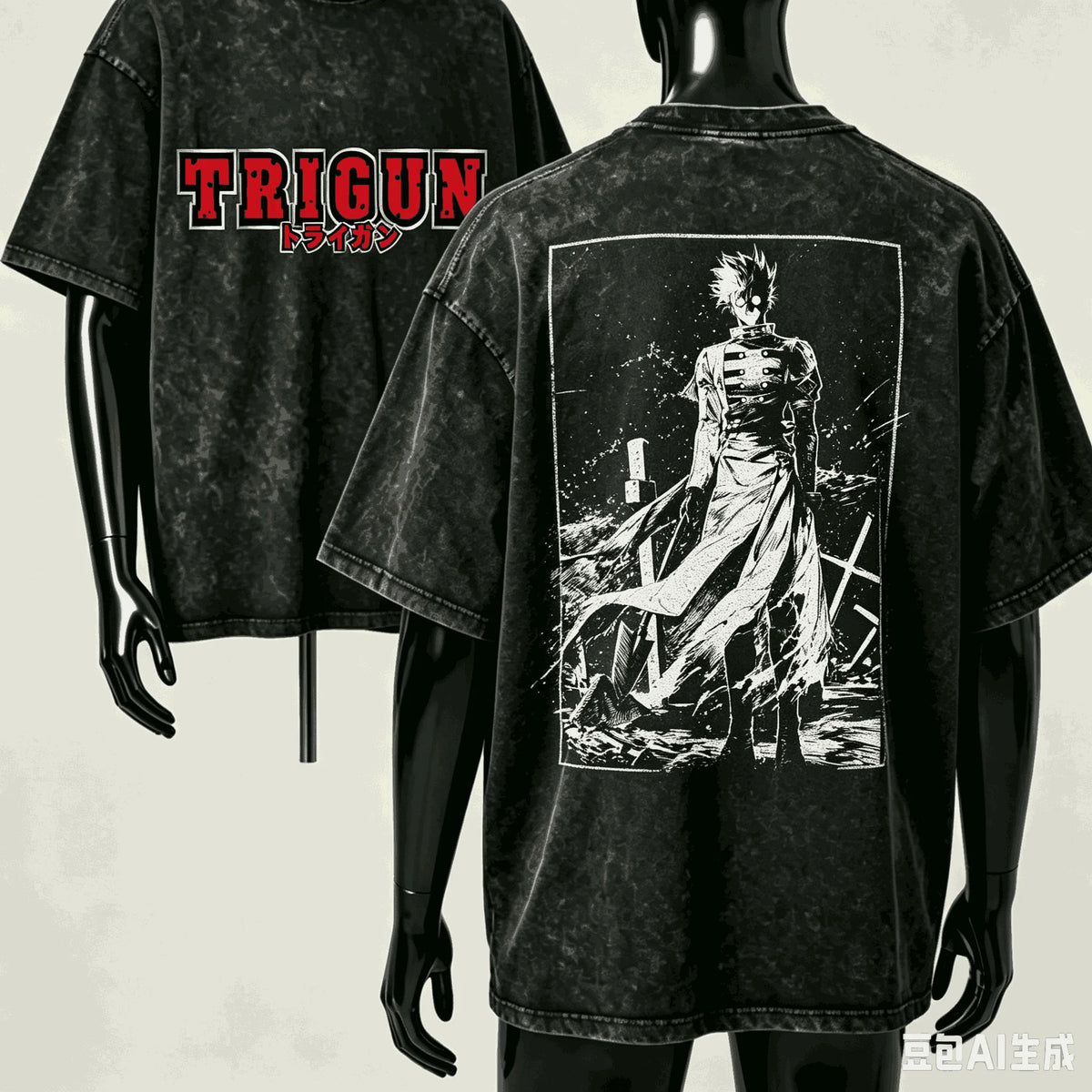 Trigun: Camiseta Estilo Harajuku