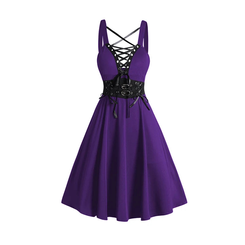 Outfit: Vestido estilo Kuromi + Chaqueta