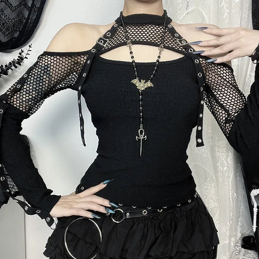 Top Goth: Off shoulder