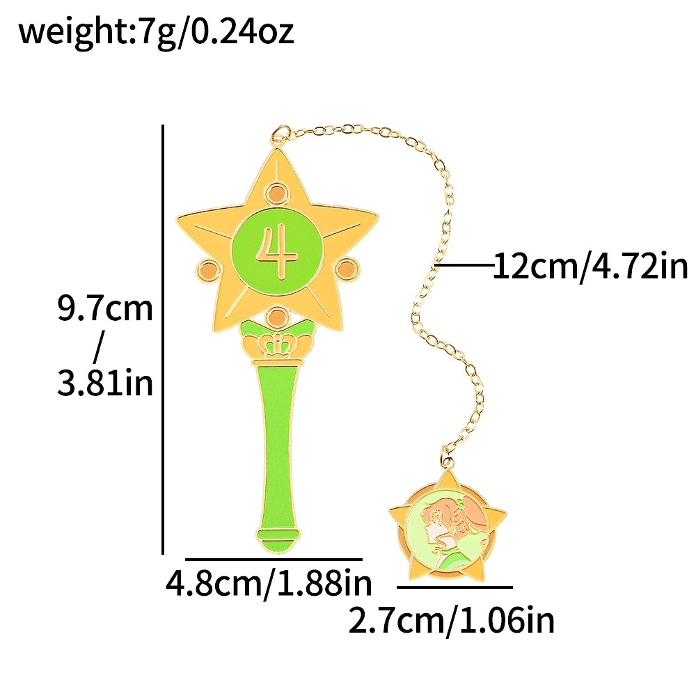 Sailor Moon: Marcapáginas de metal Varitas Sailors