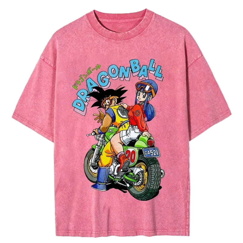 Dragon Ball: Camiseta Goku y Bulma vintage