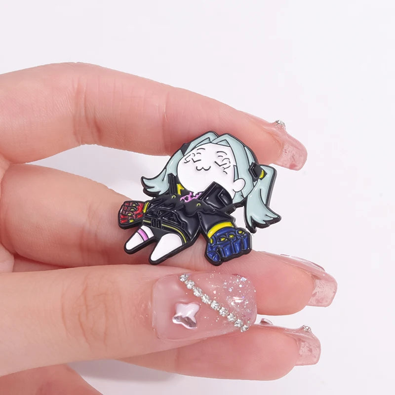 Pin: Cyberpunk Rebecca Kawaii