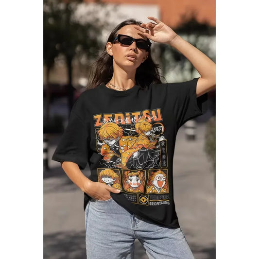 Camiseta: Kimetsu no Yaiba, Zenitsu