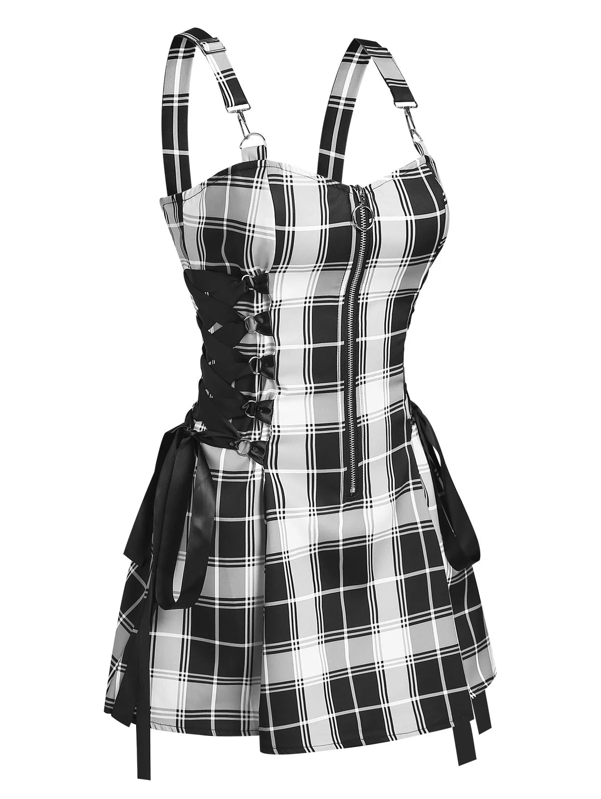 Vestido Dark Gothic: Harajuku Y2K