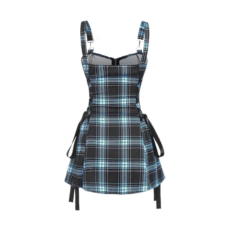 Vestido Dark Gothic: Harajuku Y2K