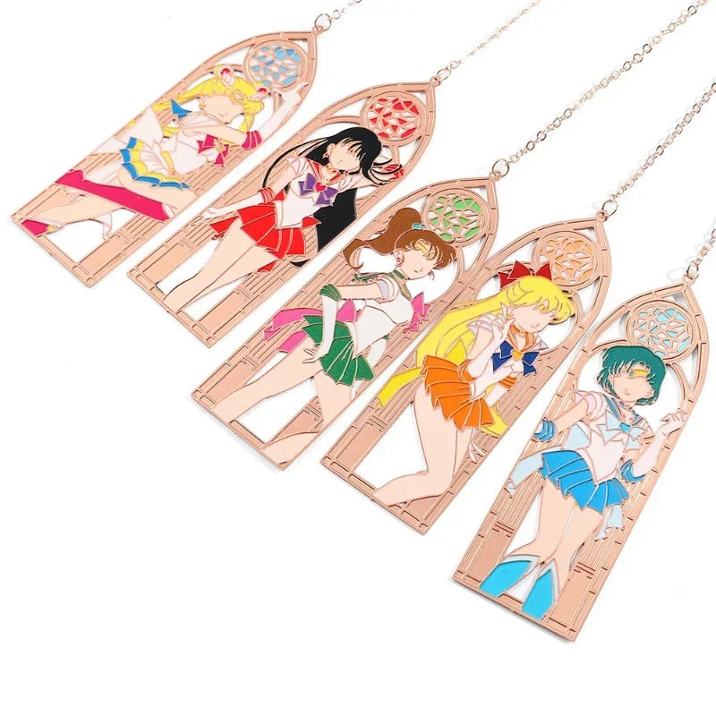 Sailor Moon: Marcapáginas de metal de cada Sailor Scout