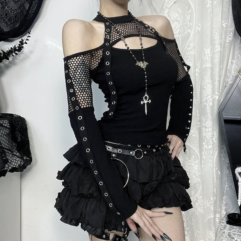 Top Goth: Off shoulder