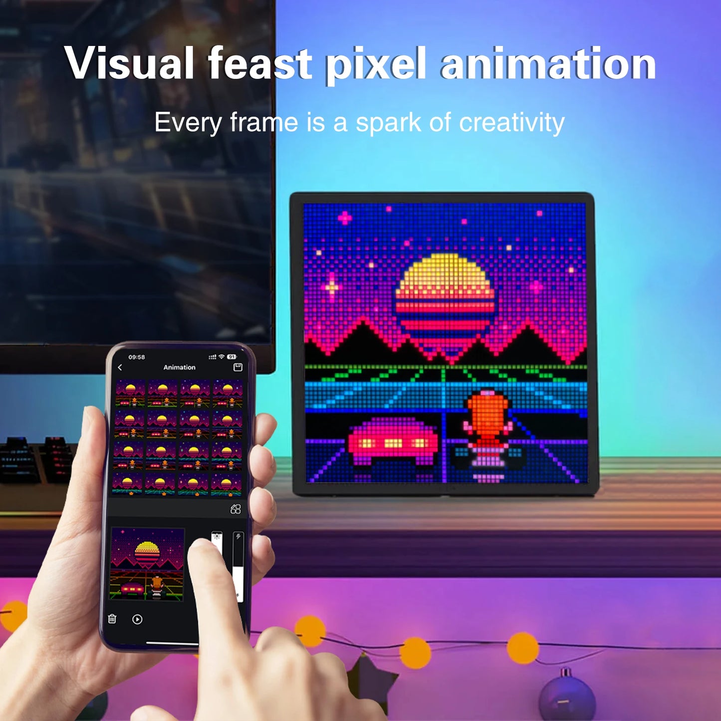Pantalla Pixel: 64x64/ 32x32 RGB LED Panel Programable Pixel Art