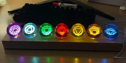 Genshin Impact: Set Bolas de Cristal LED 3D 7 Elementos