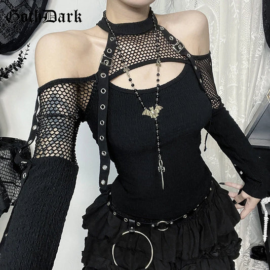 Top Goth: Off shoulder