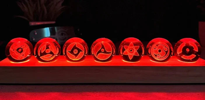 Genshin Impact: Set Bolas de Cristal LED 3D 7 Elementos