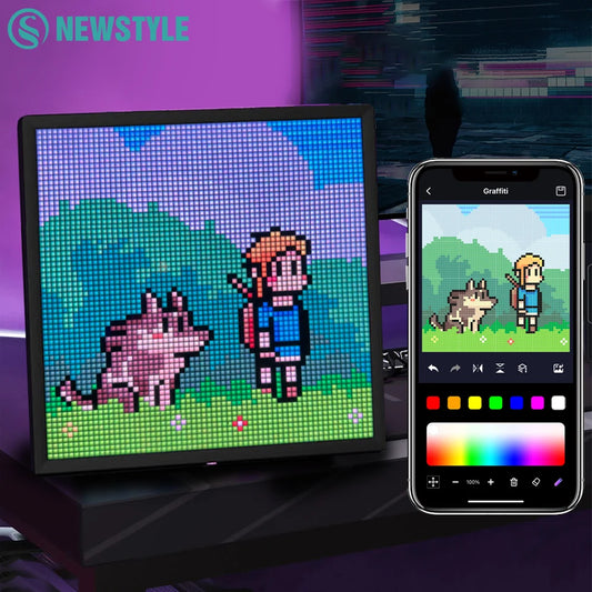 Pantalla Pixel: 64x64/ 32x32 RGB LED Panel Programable Pixel Art