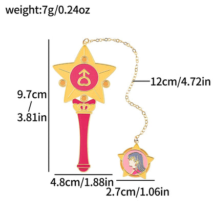 Sailor Moon: Marcapáginas de metal Varitas Sailors