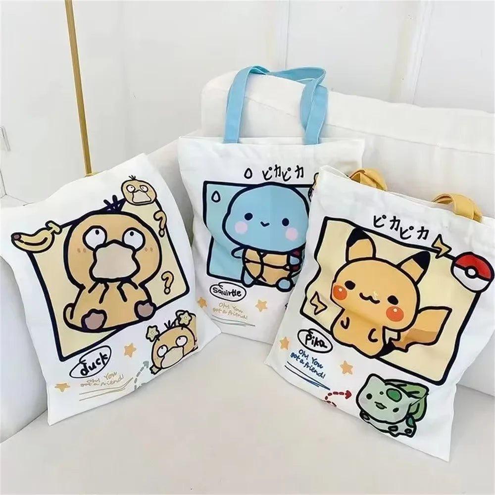 Pokémon: Tote Bag Kwaii [Psyduck, Pikachu, Squirtle]