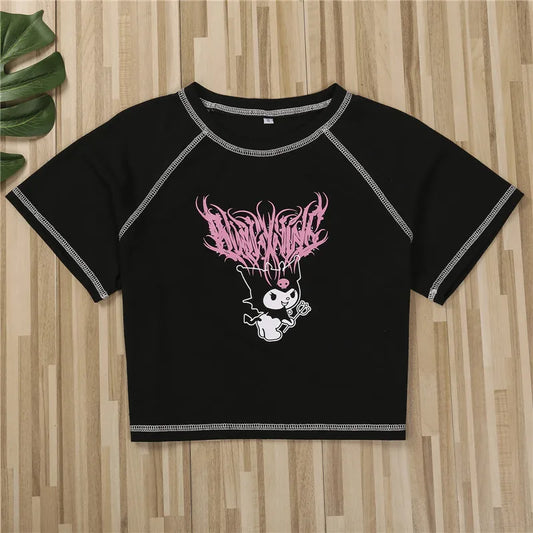 Crop Top: Kuromi Death Metal