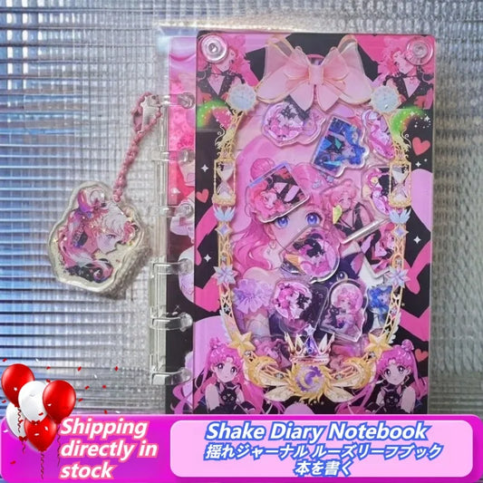 Sailor Moon: Mini Libreta Shaker Dark Sailor Moon Negra-Rosa