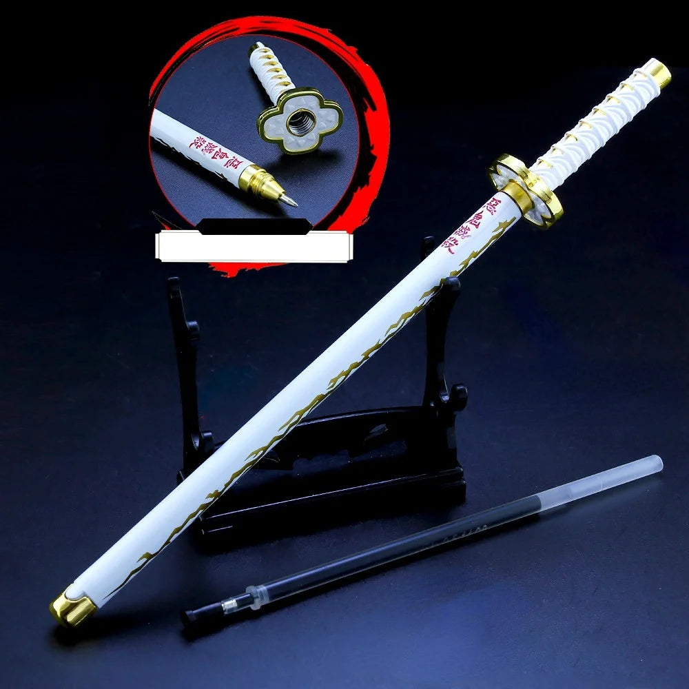 Kimetsu no Yaiba: Bolígrafos katana con soporte y vaina