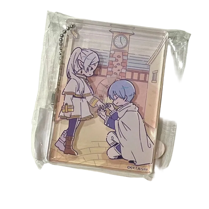 Frieren: Acrílico Frieren x Himmel con agujero para keychain