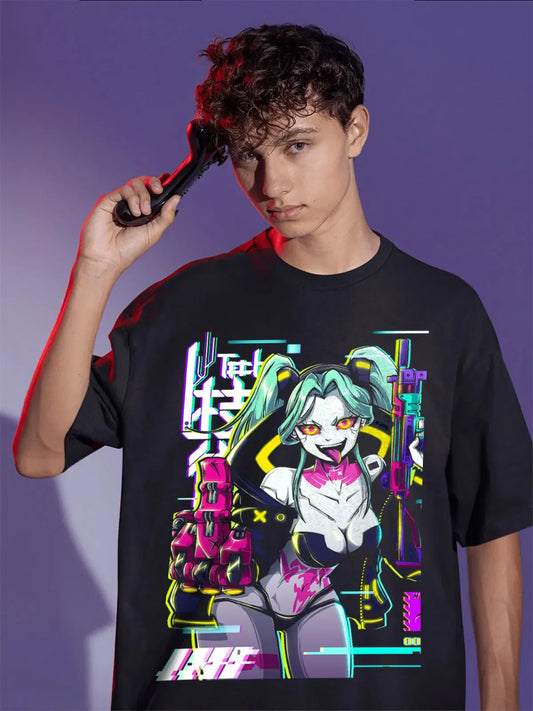 Camiseta: Cyberpunk Rebecca Sexy
