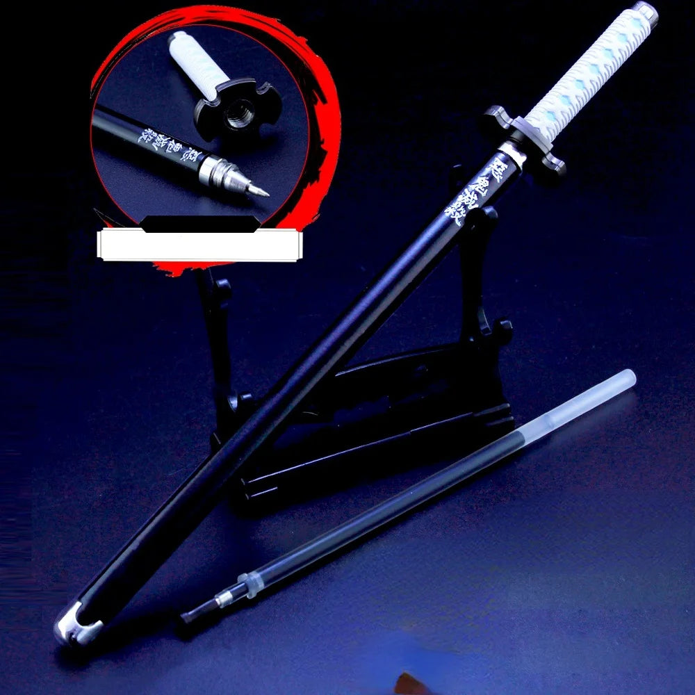 Kimetsu no Yaiba: Bolígrafos katana con soporte y vaina