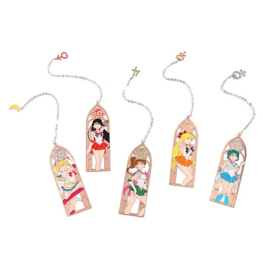 Sailor Moon: Marcapáginas de metal de cada Sailor Scout