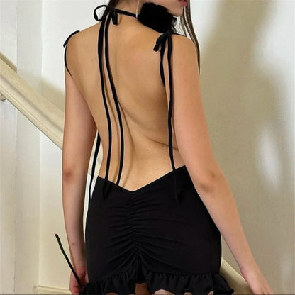 Vestido Y2K negro