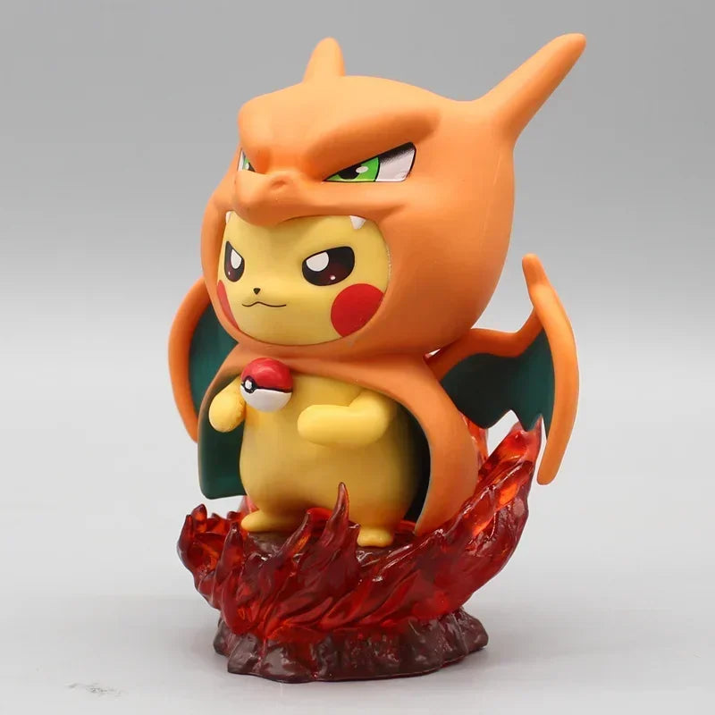 Pokémon: Figura Pikachu disfrazado de Charizard [14cm]