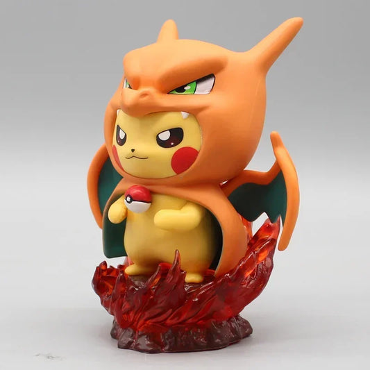 Pokémon: Figura Pikachu disfrazado de Charizard [14cm]