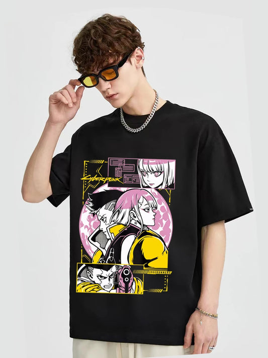 Camiseta: Cyberpunk David x Lucy