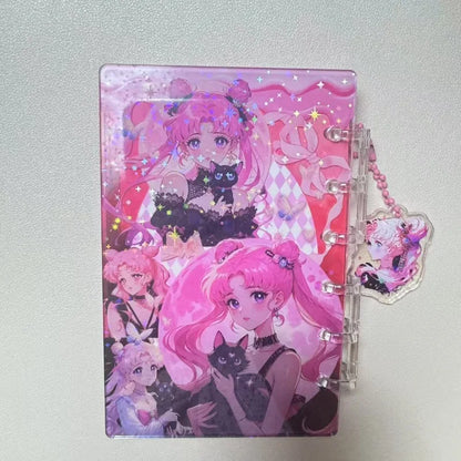 Sailor Moon: Mini Libreta Shaker Dark Sailor Moon Negra-Rosa