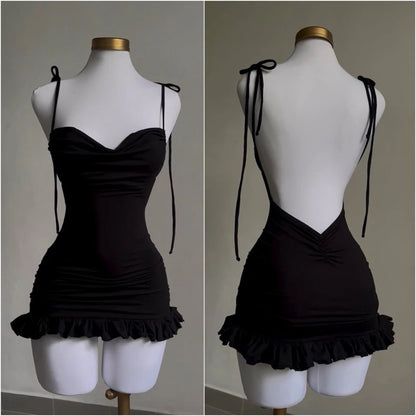 Vestido Y2K negro
