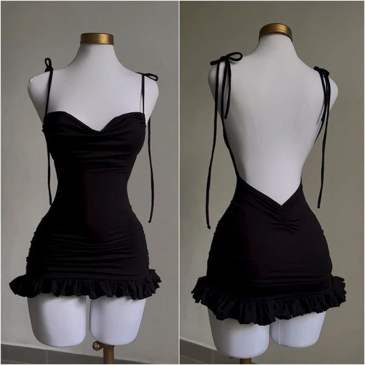 Vestido Y2K negro
