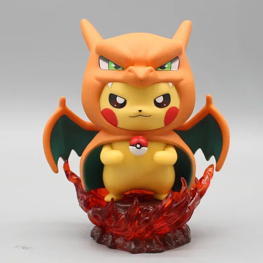 Pokémon: Figura Pikachu disfrazado de Charizard [14cm]