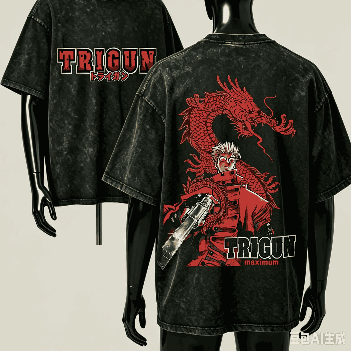 Trigun: Camiseta Estilo Harajuku
