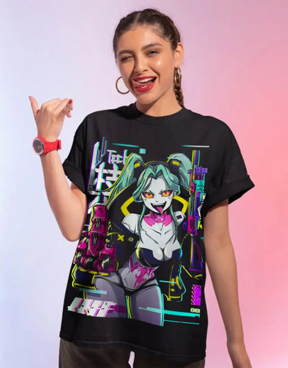 Camiseta: Cyberpunk Rebecca Sexy