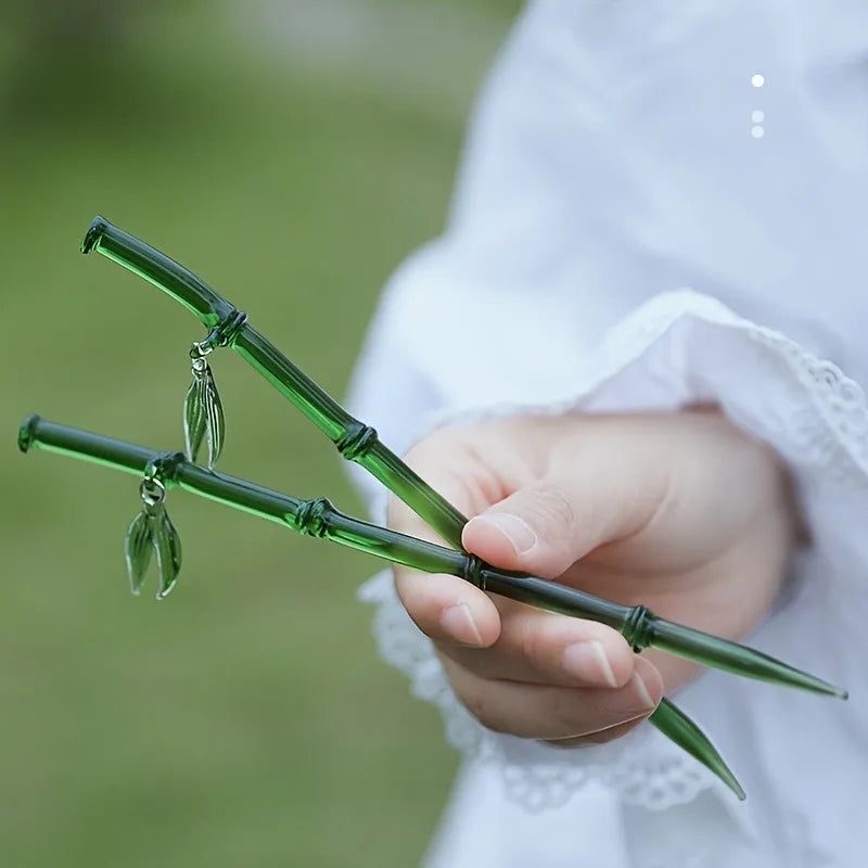 Horquilla Zen: El Susurro del Bambú de Agua [2 piezas]