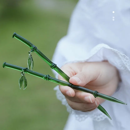 Horquilla Zen: El Susurro del Bambú de Agua [2 piezas]
