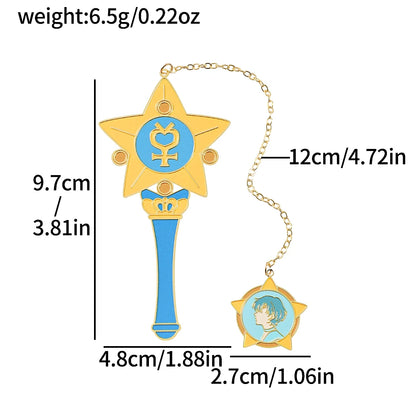 Sailor Moon: Marcapáginas de metal Varitas Sailors