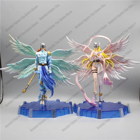 Digimon: Angewomon y Angemon Figuras con luz [30cm]