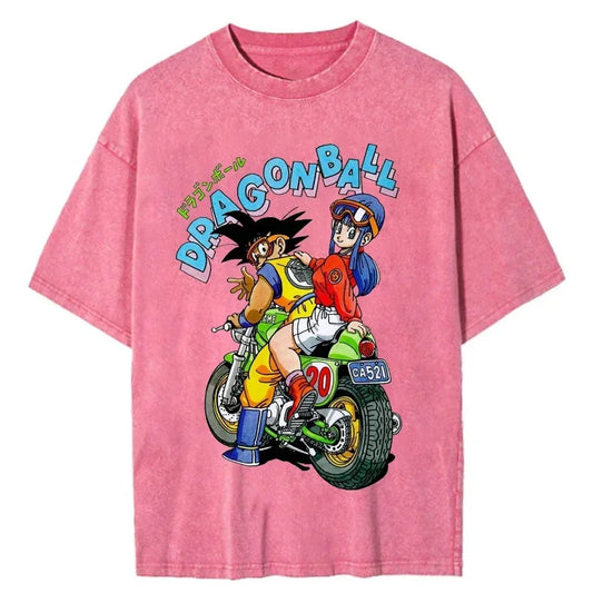Dragon Ball: Camiseta Goku y Bulma vintage