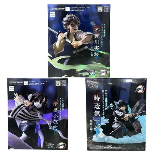 Kimetsu no Yaiba: Figuras oficiales Muichiro, Sanemi, Obanai [15cm]
