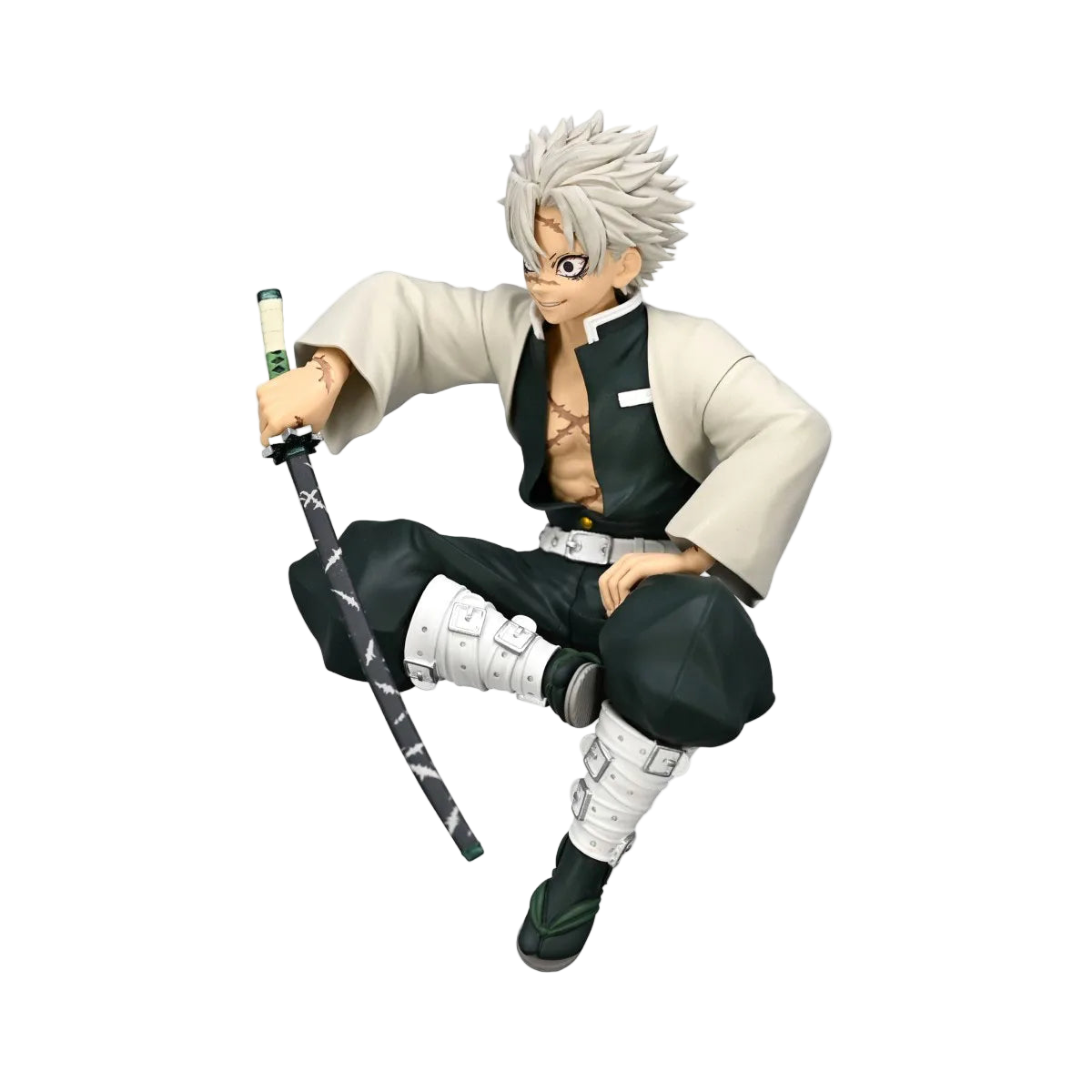 Kimetsu no Yaiba: Shinazugawa Sanemi Figura Sentado [15cm]