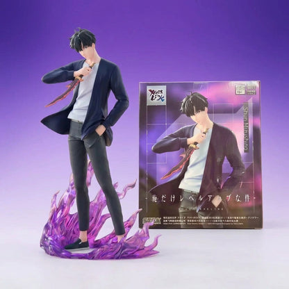 Solo Leveling: Figura Sung Jin-Woo y Cha Hae-In