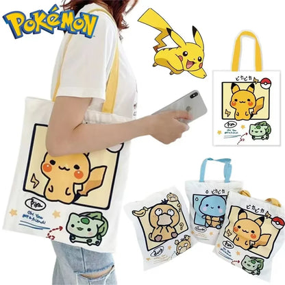 Pokémon: Tote Bag Kwaii [Psyduck, Pikachu, Squirtle]